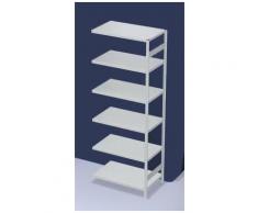 hofe System-Steckregal, Bauart mittelschwer, kunststoffbeschichtet - Regalhöhe 2500