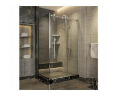Dusche Schiebetür mit Seitenwand - Range Sharp
