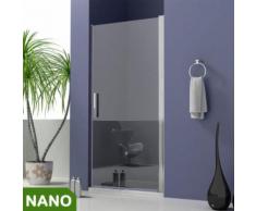 90x185cm Duschabtrennung NANO Glas+ Duschtasse 100x90x4cm