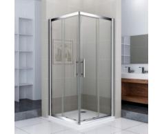 76x70X195cm Duschkabine Schiebetür Eckeinstieg Duschabtrennung