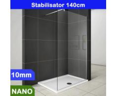 Walk in Duschabtrennung Duschwand 10mm NANO Glas 90x200cm