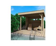 wolff set: holzpavillon »elba«, bxt: 350x352 cm, inkl. wände