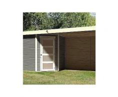 karibu gartenhaus »schwandorf 3«, gesamtmaß (bxt): 505x238 cm, mit anbaudach