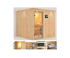 konifera systemsauna »rodin«, 196/196/198 cm, 9-kw-bio-ofen mit ext. steuerung