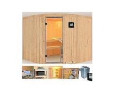 konifera systemsauna »simara 3«, 231/231/198 cm, 9-kw-ofen mit ext. steuerung