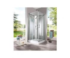 fertigdusche »rom«, 90 x 90 cm, frosted glass, eckdusche