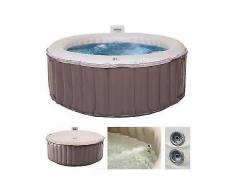 whirlpool mspa hwc-a62, 4 personen in-/outdoor massage heizbar aufblasbar 180cm fi-schalter