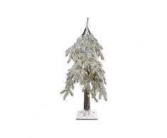 led-baum, leicht beschneit