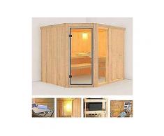 konifera systemsauna »fiona 3«, 231/196/198 cm, ohne ofen