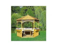promadino holzpavillon »palma«, bxt: 340x340 cm