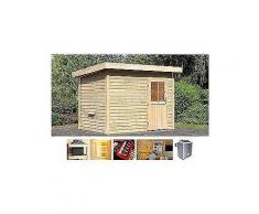 karibu saunahaus »uwe«, 287/196/228 cm, 9-kw-ofen mit ext. steuerung