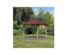 karibu set: holzpavillon »cordoba 1«, bxt: 289x289 cm