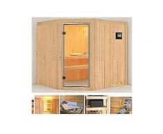 konifera systemsauna »jessica«, 196/178/198 cm, 9-kw-ofen mit ext. steuerung
