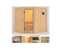 konifera systemsauna »jessica«, 196/178/198 cm, 9-kw-bio-ofen mit ext. steuerung