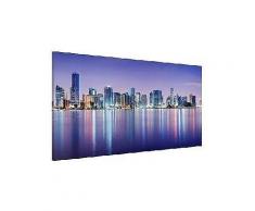 bilderwelten magnettafel quer 37cm x 78cm »purple miami beach«