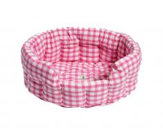 Tierkorb Groß Pink kariert 85x68x24cm, Win Green