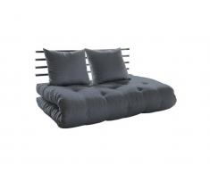 Schlafsofa mit Futon Matratze, Gestell Schwarz, Karup Shin Sano verkürzte Lieferzeit, Futon in verschiedenen Farben erhältlich