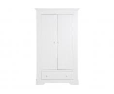 Kleiderschrank 2-türig Narbonne Weiß, Bopita