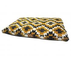 Van Baal Hundekissen Stonewash Kelim Ochre/Anthrazit, Größe L