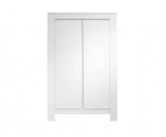 Kleiderschrank 2-türig Bianco Weiß, Bopita