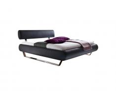 Polsterbett CASENA Schwarz, Meise Möbel 140 x 200 oder 180 x 200
