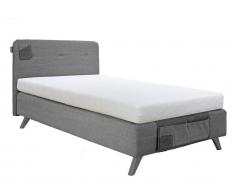 Bopita Levi Boxspringbett Morning Grey, 120 x 200 cm