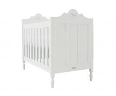 Babybett Romantic Diona Weiß 60x120cm, Lattenrost höhenverstellbar, Bopita