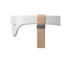 Sicherheitsbügel für Hochstuhl Weiß, Gurt Natur, Leander®