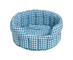 Tierkorb Klein Blau kariert 56x44x22cm, Win Green