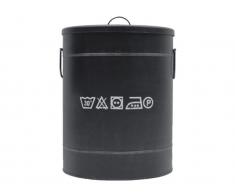 Label51 Wäschetonne Medium Schwarz