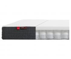 Taschenfederkernmatratze mit indiv. gepackten Federn und Cotton-Bezug.90x200cm