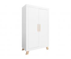 Bopita Kleiderschrank Lisa Weiß/Natur, 2-türig
