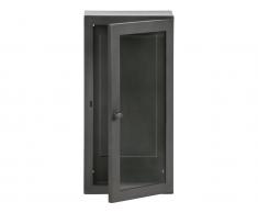 Hängevitrine Metall Grau, Manta L BePureHome