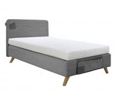 Bopita Lynn Boxspringbett Morning Grey, 120 x 200 cm