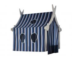 Holzturm Weiß mit Textilien für Piraten-Spielbett, Dolphin *B-Ware* inklusive Textilien