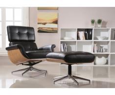 Relaxsessel Fernsehsessel Leder Archibald + Leder Fußhocker