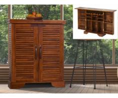 Hausbar Holz Tarakan - Teak massiv
