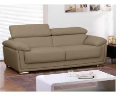 Ledersofa 3-Sitzer Miska - Beige