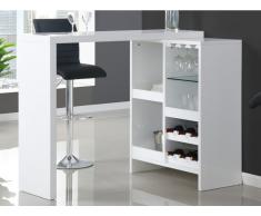 Bartisch ausziehbar FIZZ II - MDF lackiert - Weiß