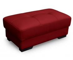 Sitzhocker Leder Metropolitan II - Rot