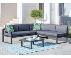 Lounge Sitzgruppe Aluminium PALAOS - Anthrazit