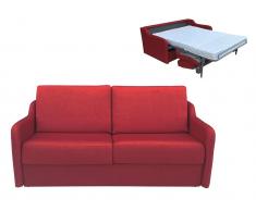 Schlafsofa mit Matratze 3-Sitzer COTIO - Stoff - Rot