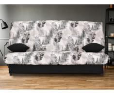 Schlafsofa Klappsofa mit Bettkasten FARWEST - Motiv JUNGLE