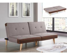 Schlafsofa Klappsofa Stoff ALEC - Taupe