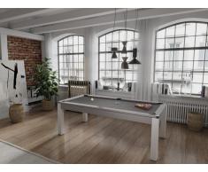 Multifunktionstisch Billard & Tischtennis - 213 x 112 x 81,5 cm - Grau - BALTHAZAR