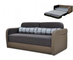 Schlafsofa Klappsofa Stoff Vilo - Taupe&Grau