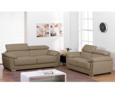Ledergarnitur 3+2 Miska - Beige