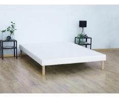 Deko-Polster-Bettgestell - 160 x 200 cm - 10 Latten - Weiß - ASTHENIS II von YSMÉE