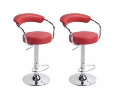 Barhocker 2er-Set Canasta - Rot