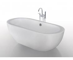 Freistehende Badewanne Neptune - Weiß - 234 L